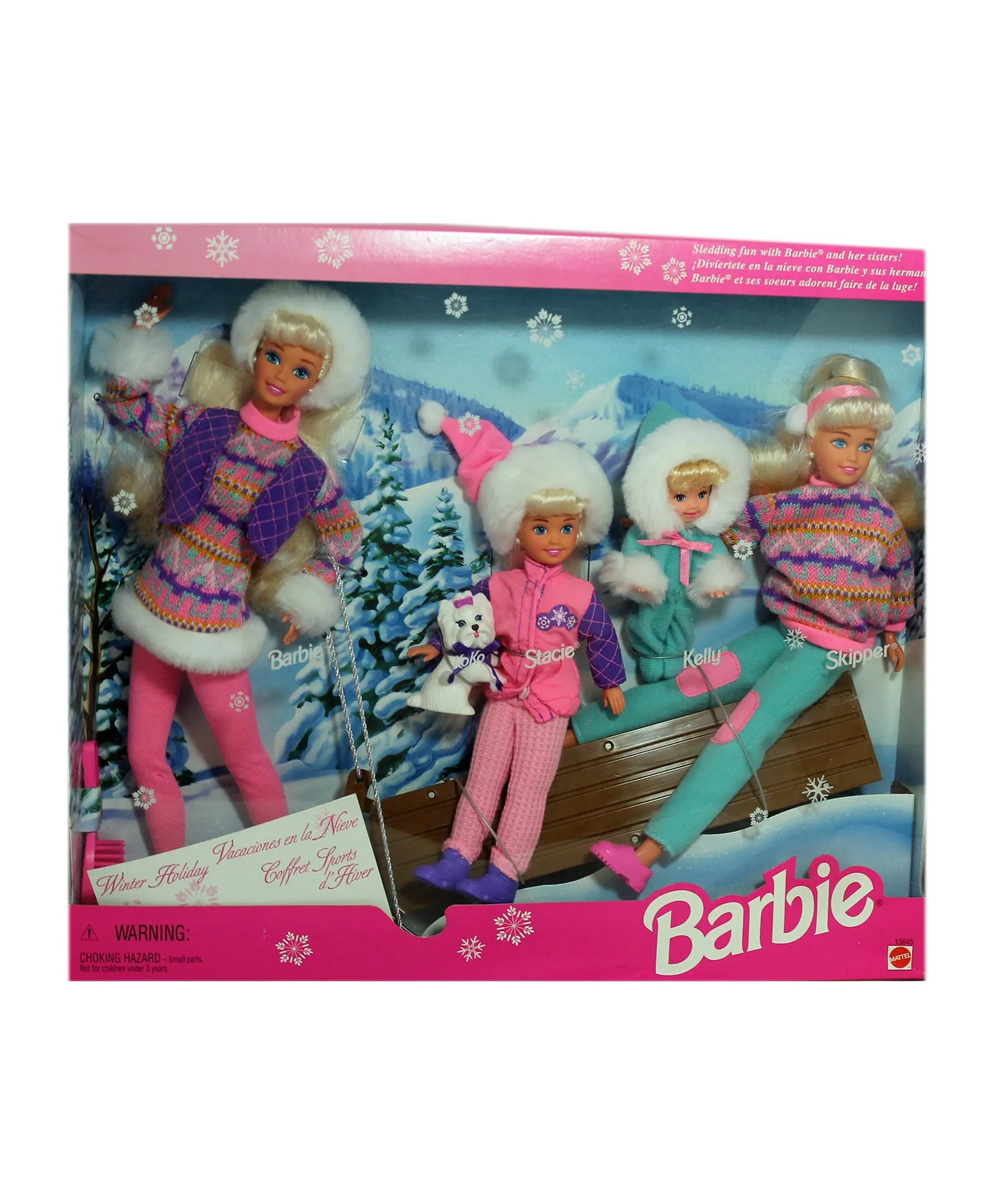 1995 Winter Holiday Barbie Gift Set (15645)