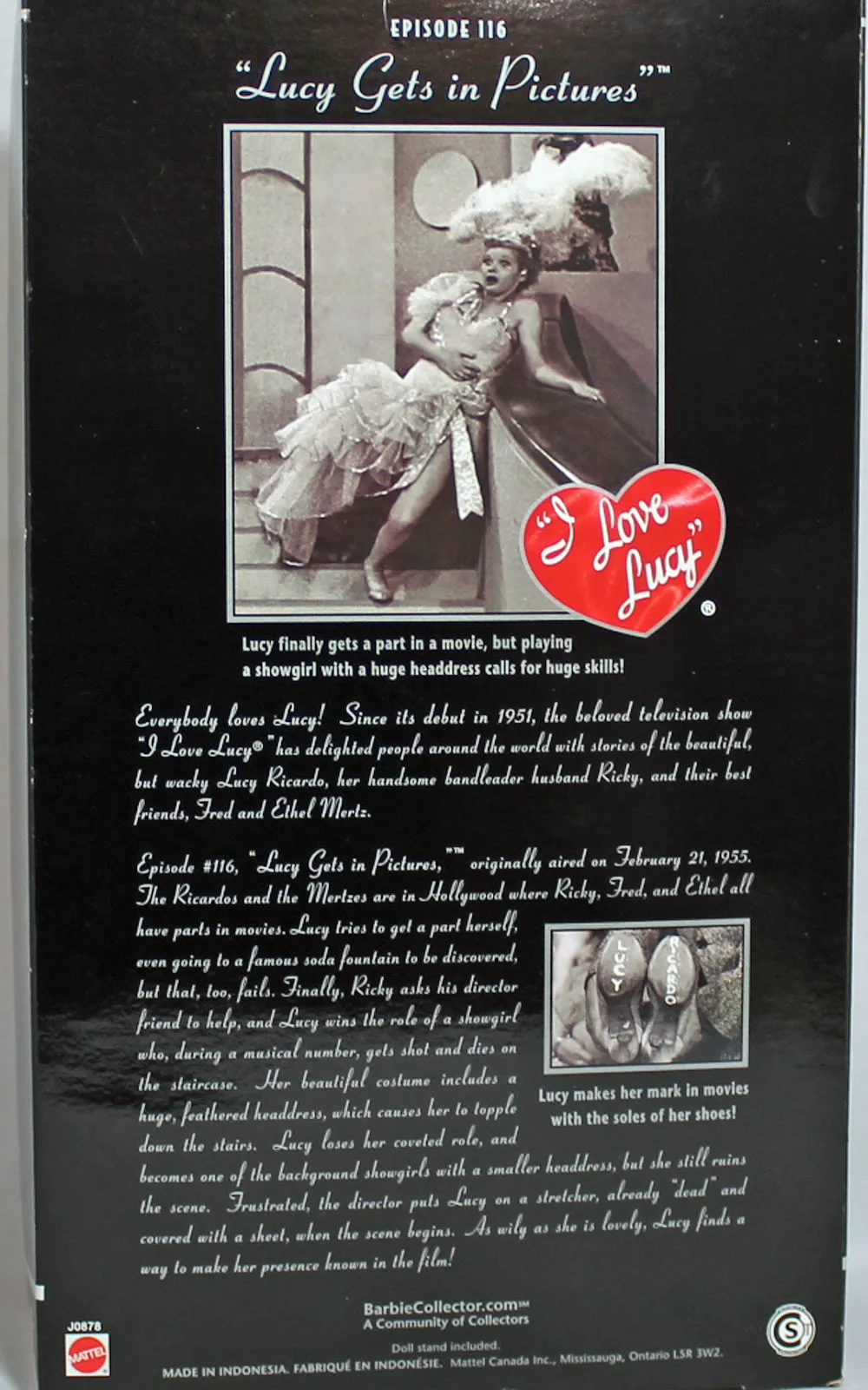 2006 Lucy Gets in Pictures Barbie (J0878) - I Love Lucy
