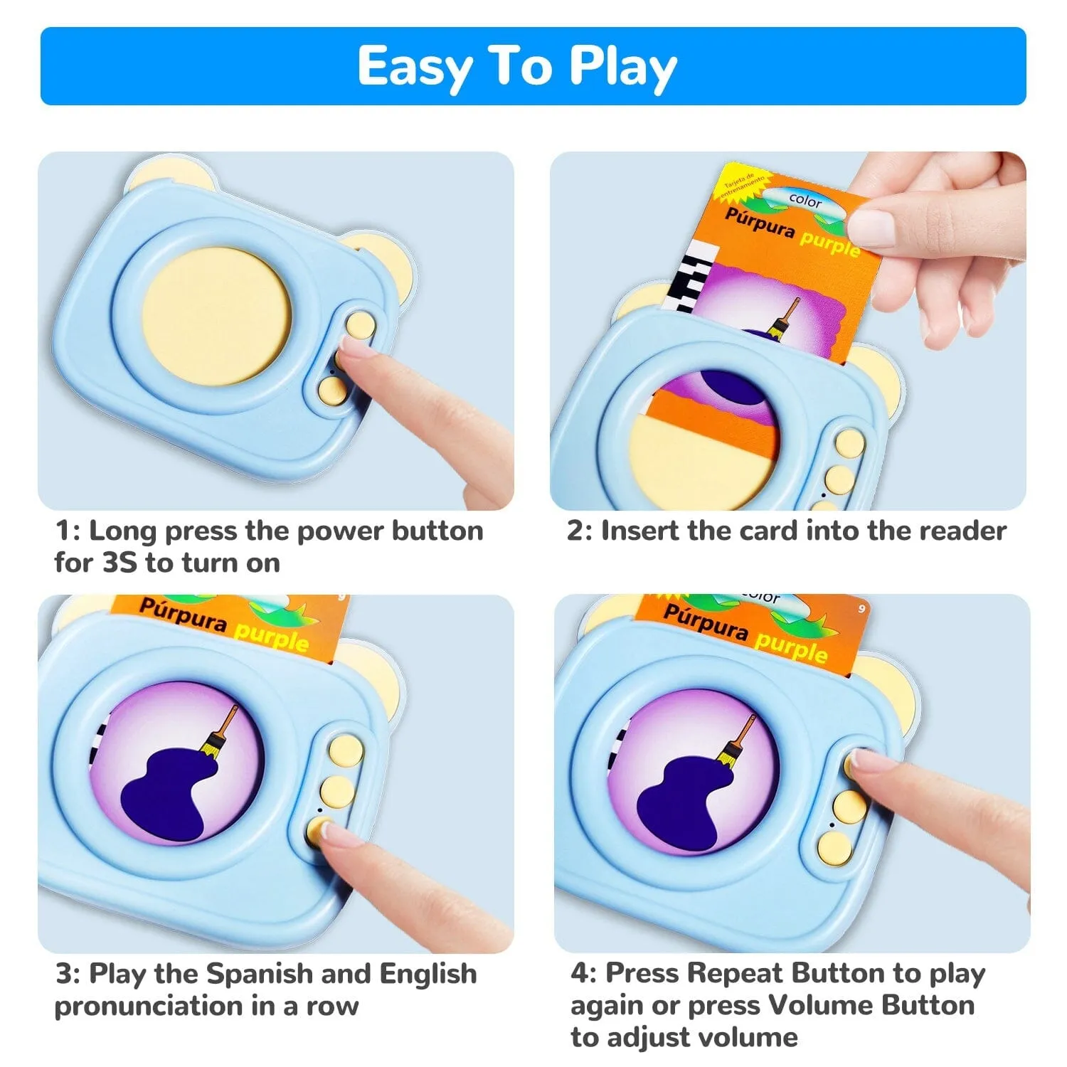 224 Sight Words Spanish and English Bilingual Talking Flash Cards