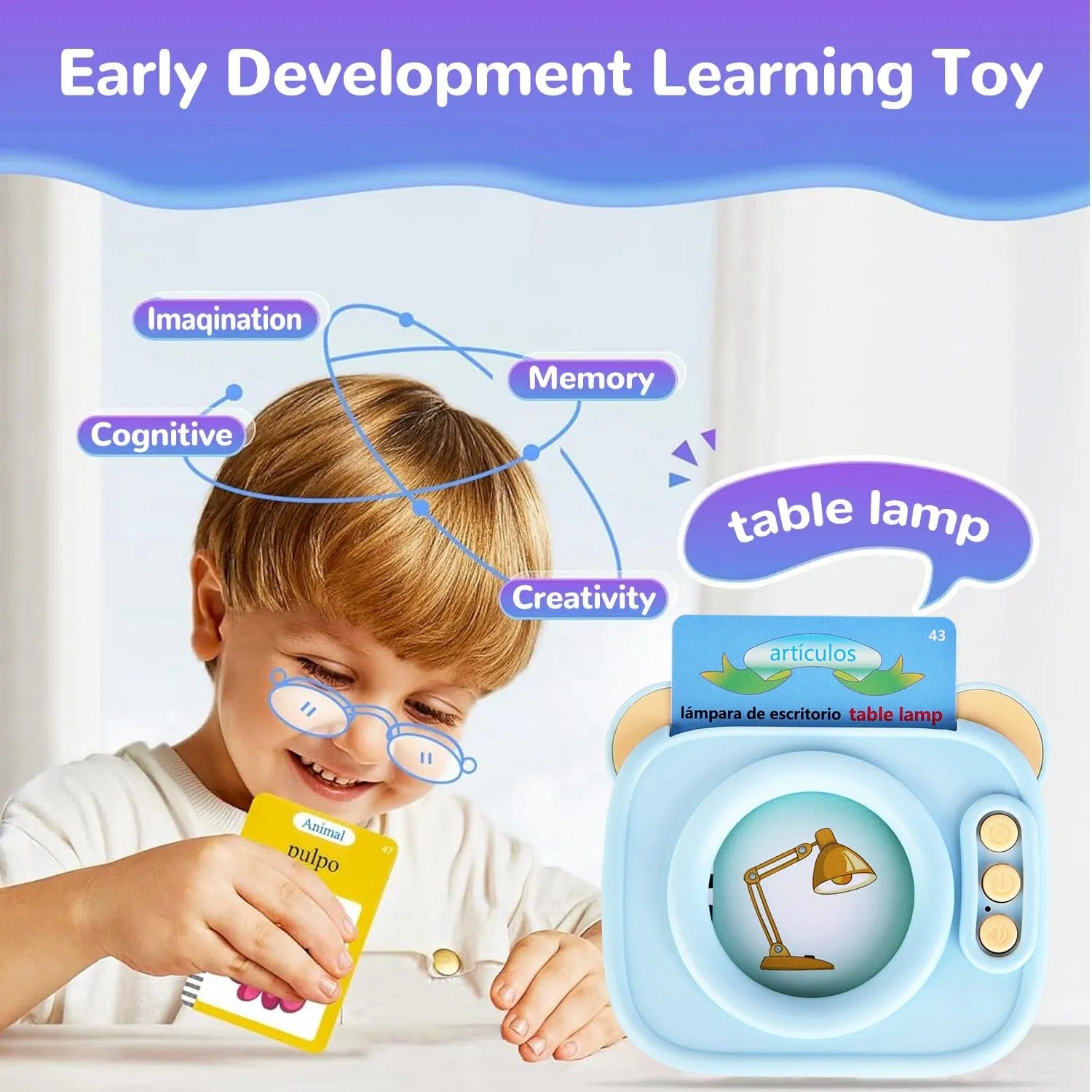 224 Sight Words Spanish and English Bilingual Talking Flash Cards