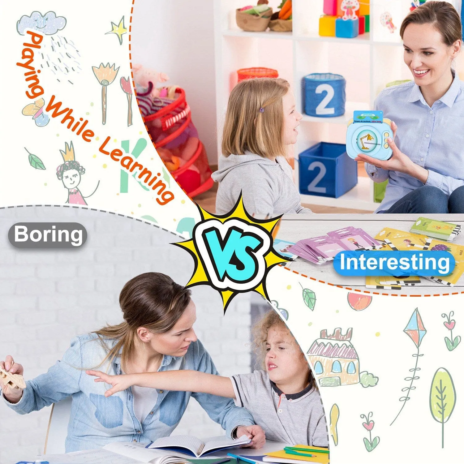 224 Sight Words Spanish and English Bilingual Talking Flash Cards