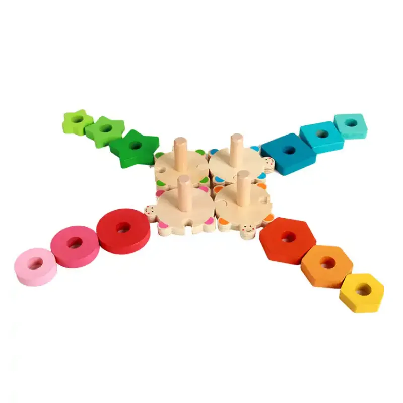 4 Educational Turtle Geometric Stacking Toys YG-35