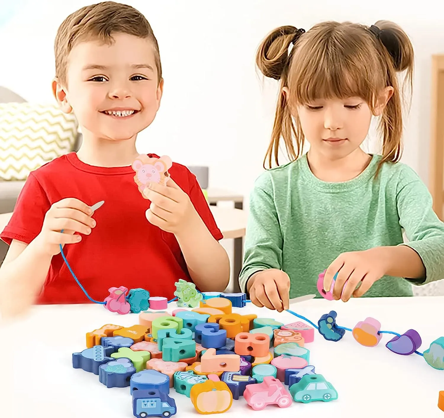 60 Educational Wood Blocks Toys Ay-126