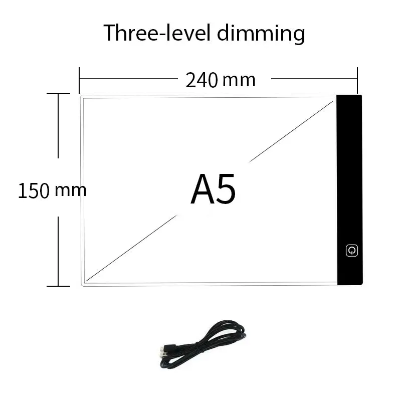 A4 Level Dimmable Led Drawing Pad Creative Gifts For Children