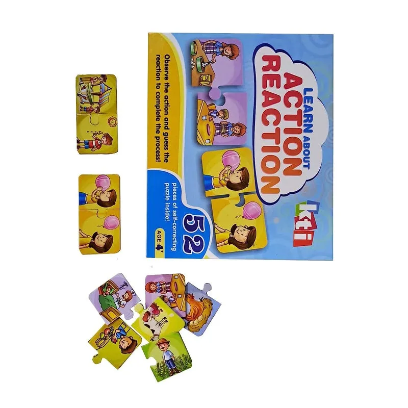 Action and Reaction Puzzle Board Game (52 Pieces)