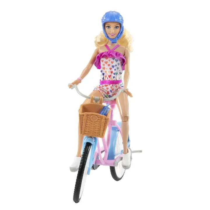 Barbie Doll & Bike Playset