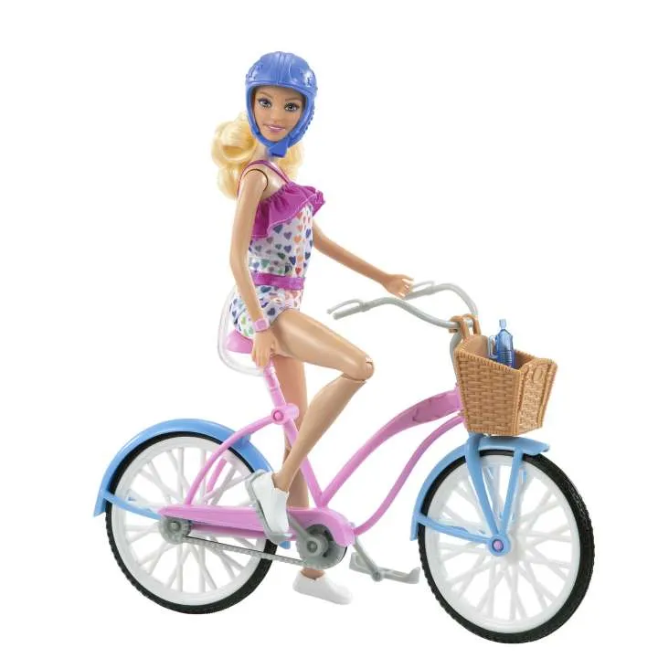 Barbie Doll & Bike Playset