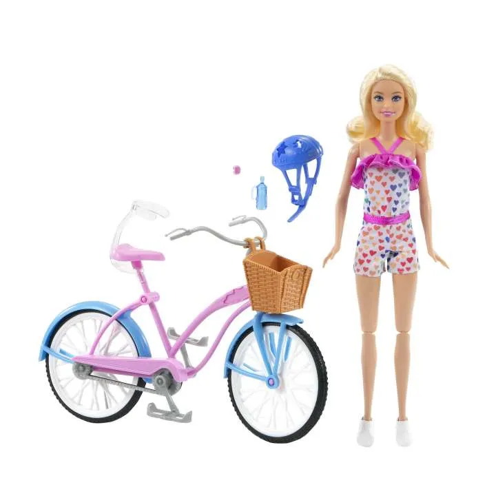 Barbie Doll & Bike Playset