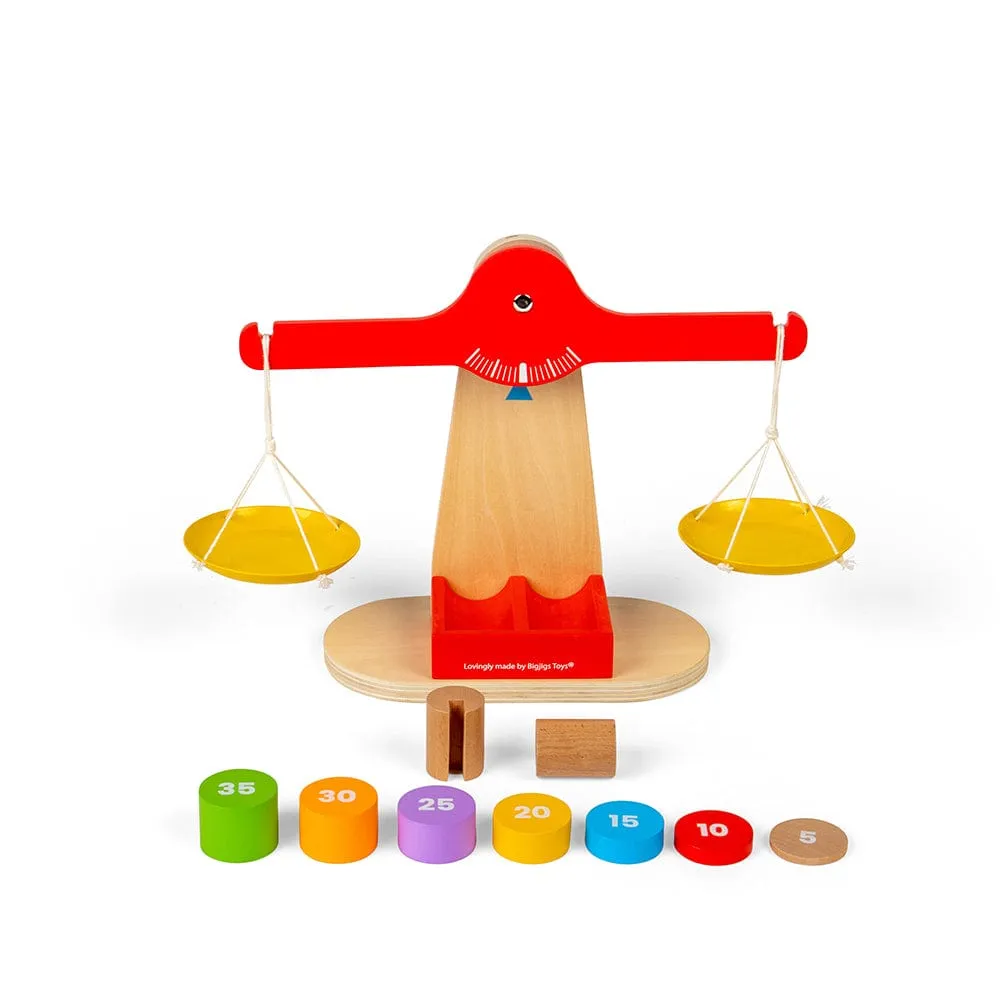 Bigjigs Toys Wooden Balancing Scales