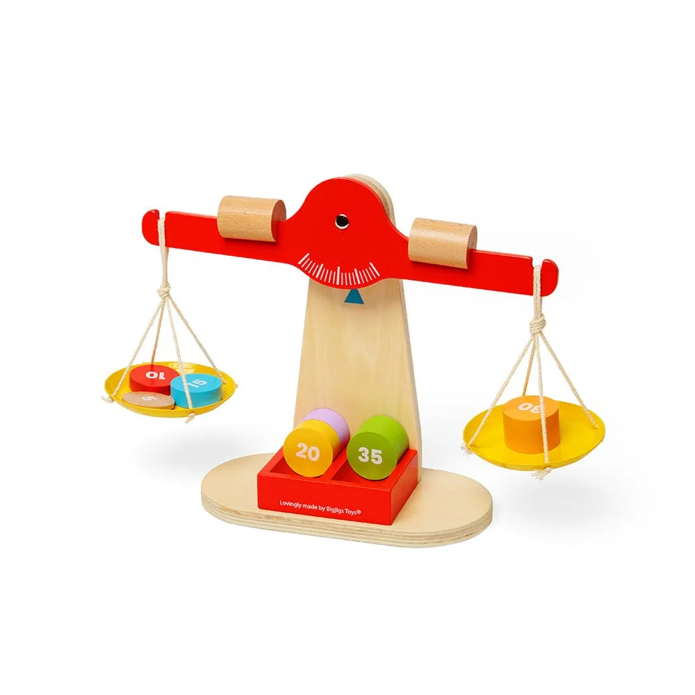 Bigjigs Toys Wooden Balancing Scales