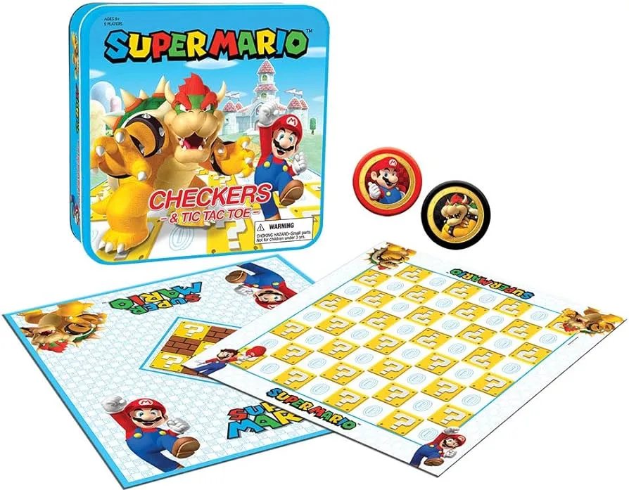 CHECKERS & TIC TAC TOE: Super Mario