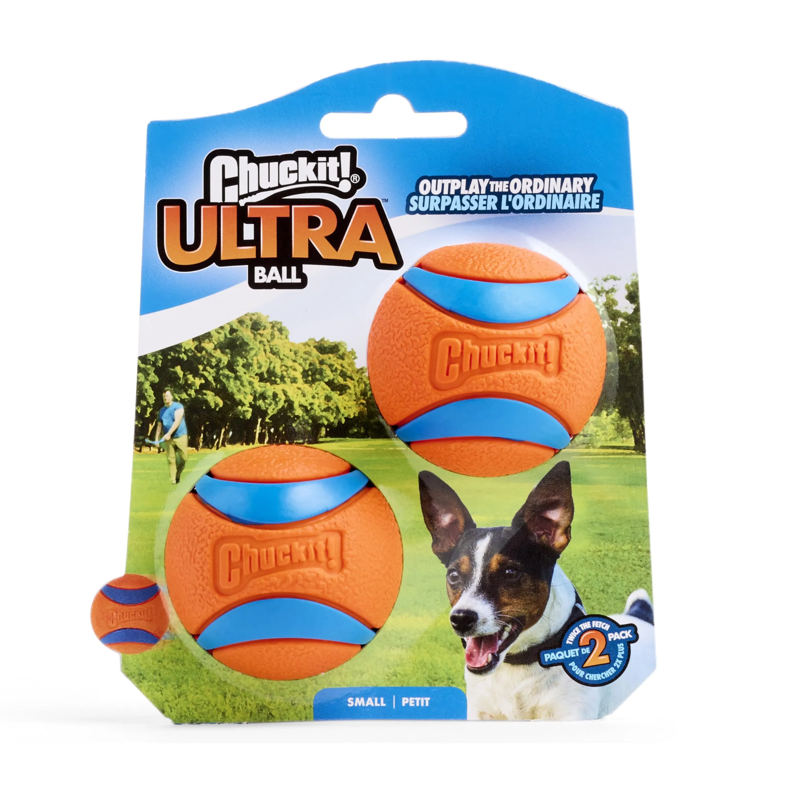 Chuckit! Ultra Ball, Small (2 Inch), 2 Count