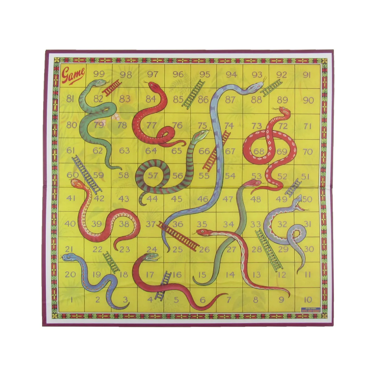 Classic Kids Snakes and Ladders Fun Board Game