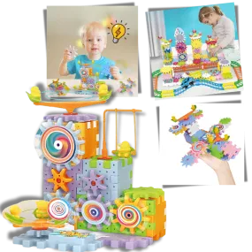Dual Operation Educational Gear Building Blocks