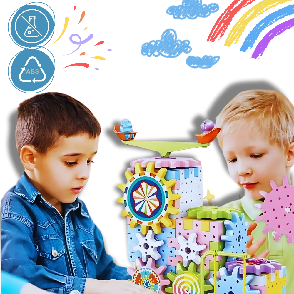 Dual Operation Educational Gear Building Blocks