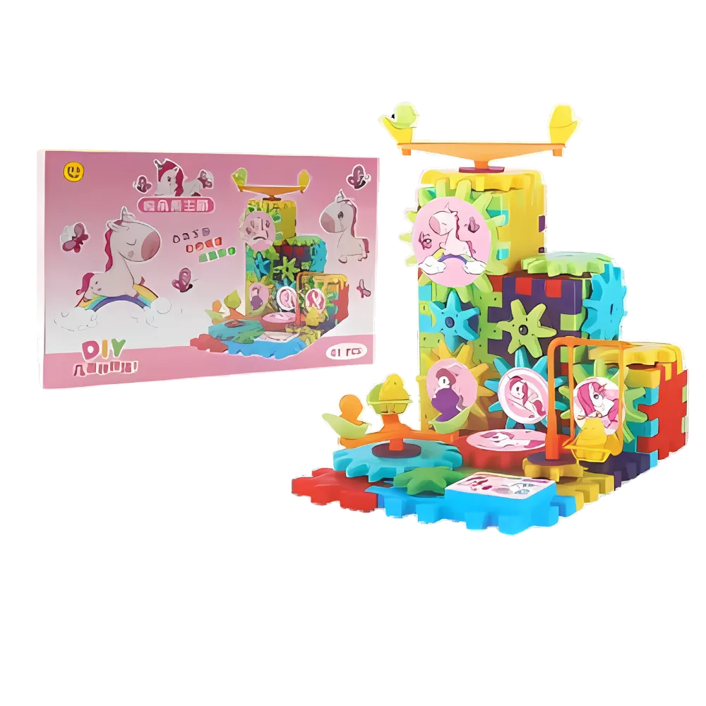 Dual Operation Educational Gear Building Blocks