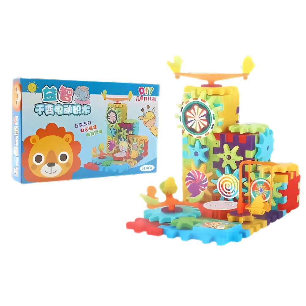 Dual Operation Educational Gear Building Blocks