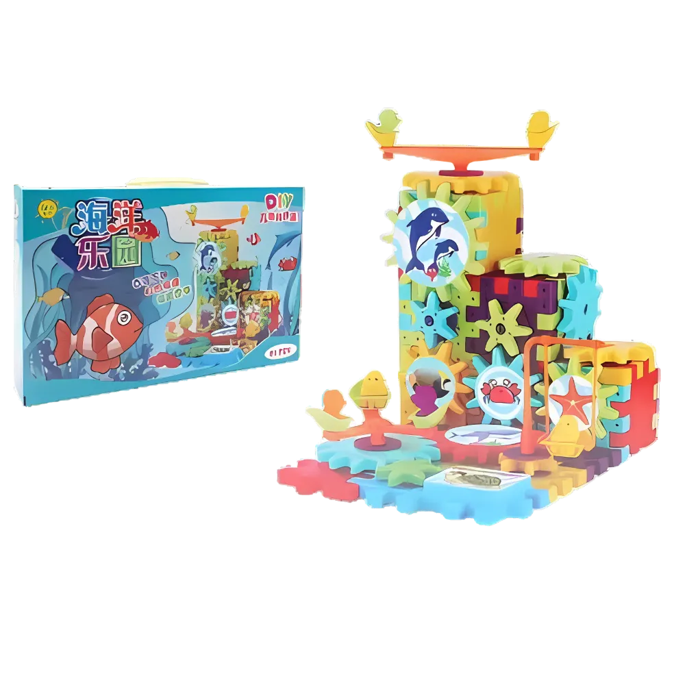 Dual Operation Educational Gear Building Blocks