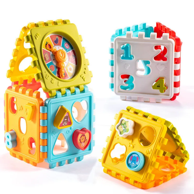 Educational Shape Matching Cube Toy for Kids