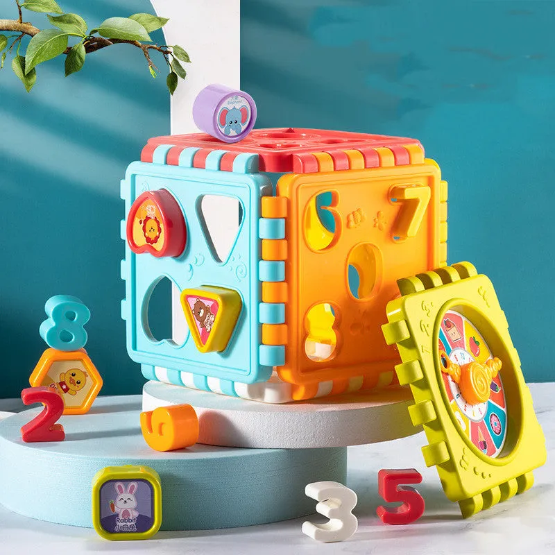 Educational Shape Matching Cube Toy for Kids