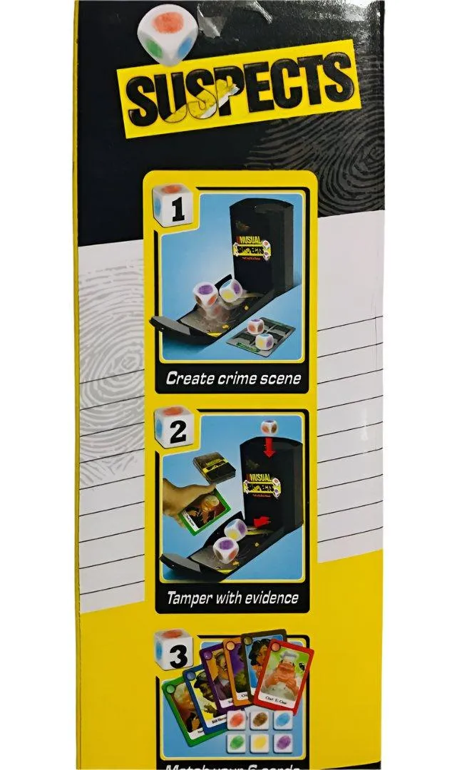 Family Game Card and Dice game unusual suspects 007-66