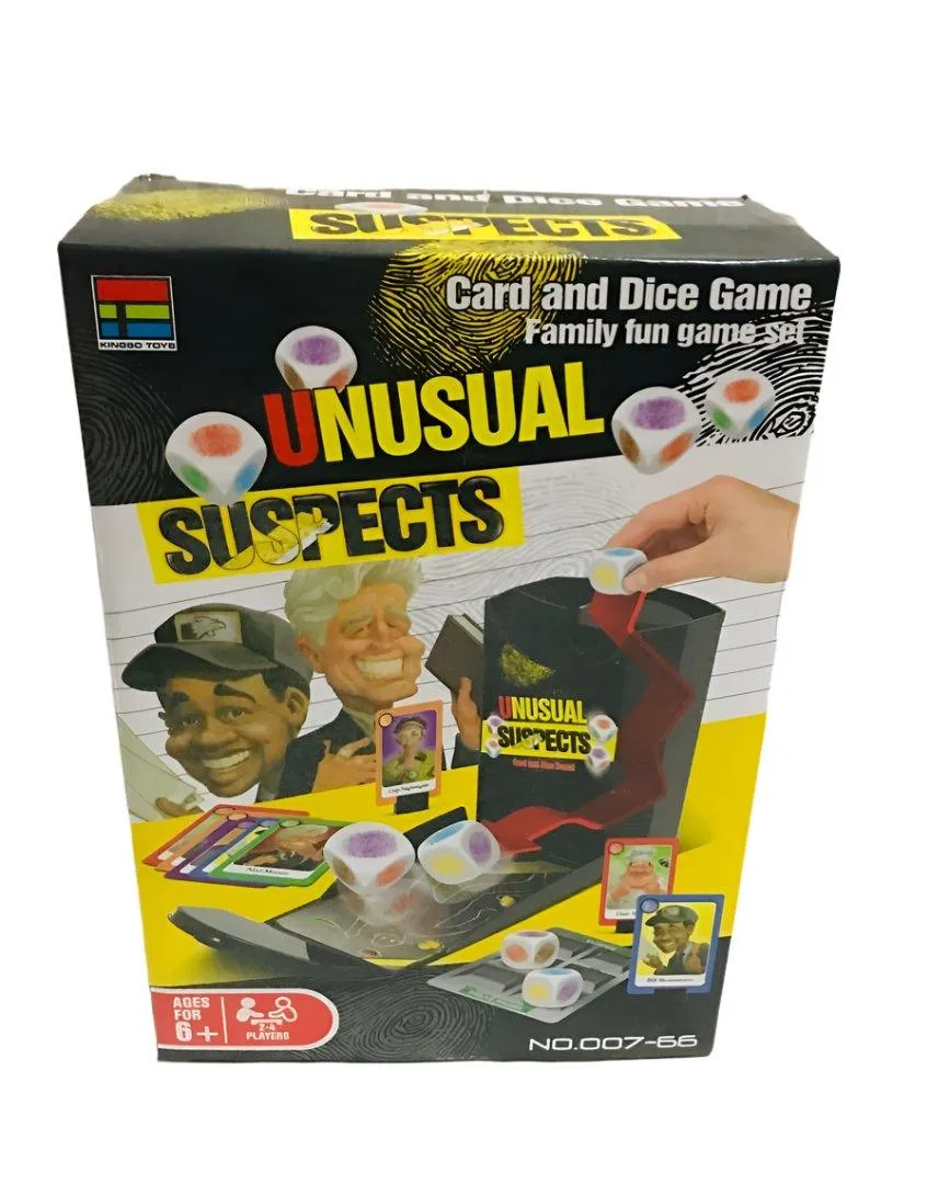 Family Game Card and Dice game unusual suspects 007-66