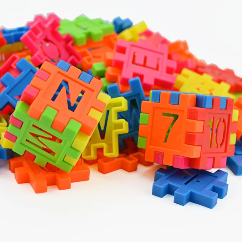 Funny DIY Building Blocks Set for Kids - 110pcs Mosaic Toy with Large Particles