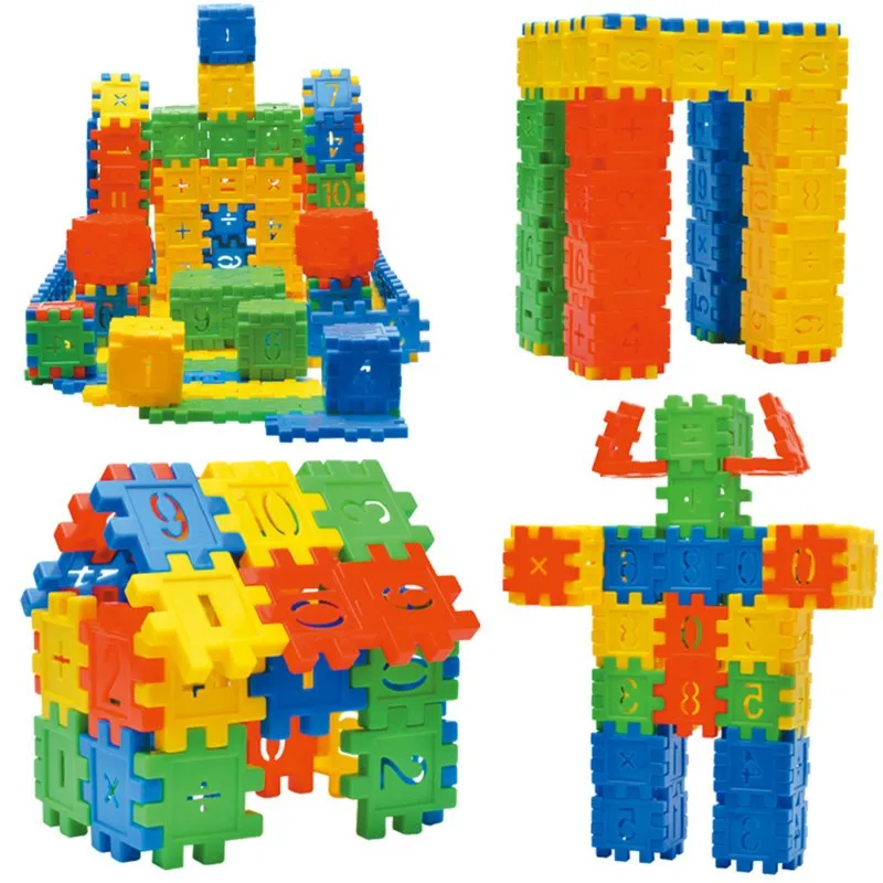 Funny DIY Building Blocks Set for Kids - 110pcs Mosaic Toy with Large Particles