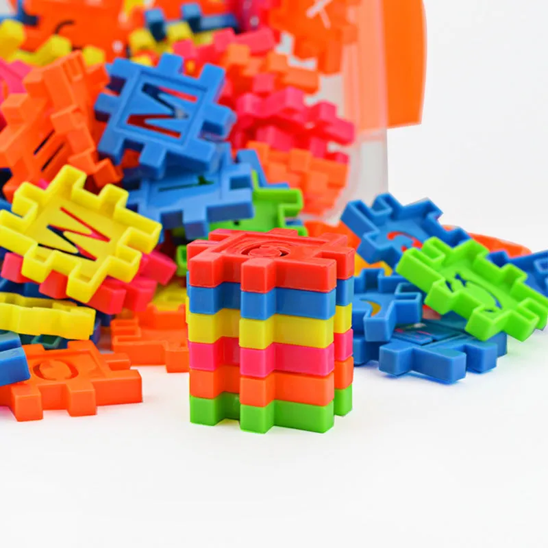 Funny DIY Building Blocks Set for Kids - 110pcs Mosaic Toy with Large Particles