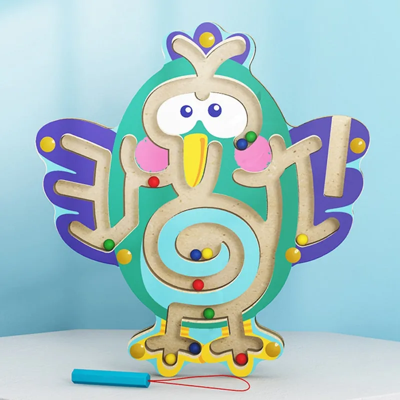 Interactive Montessori Magnetic Puzzle: Fun Learning Toy for Kids 3-6