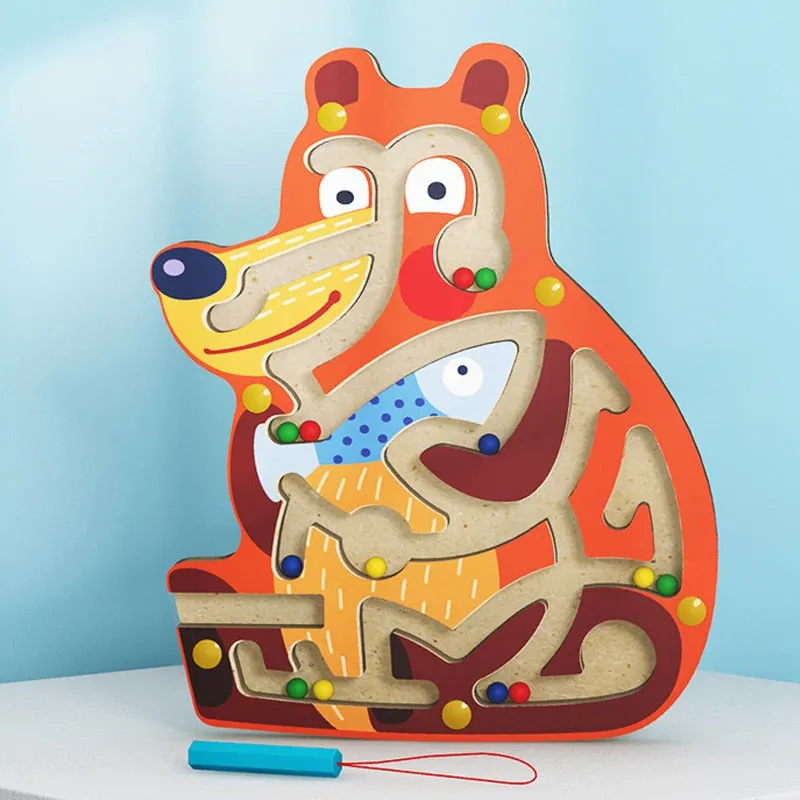 Interactive Montessori Magnetic Puzzle: Fun Learning Toy for Kids 3-6