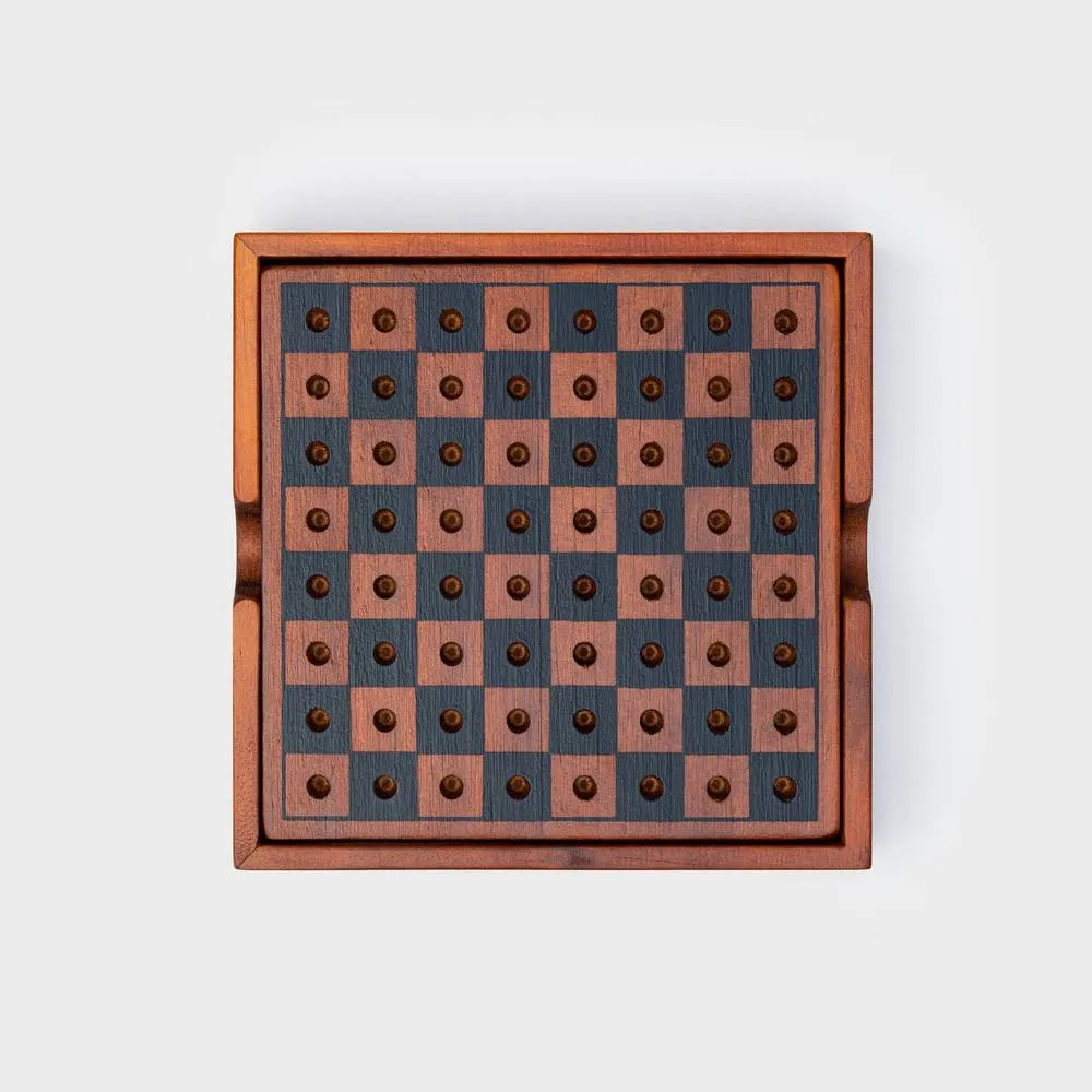 Iron & Glory Wooden 2 in 1 Games Set Chess And Checkers