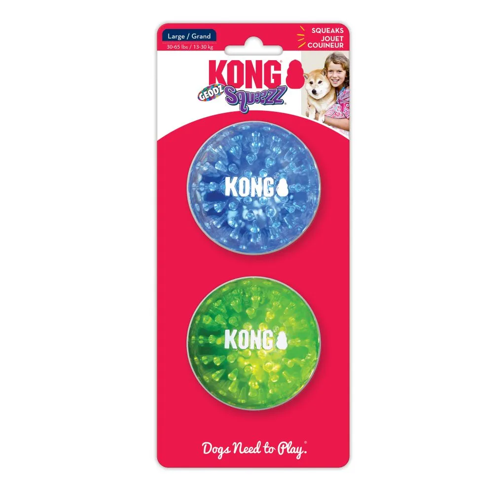 Kong Squeezz® Geodz Dog Toy (2 pk)