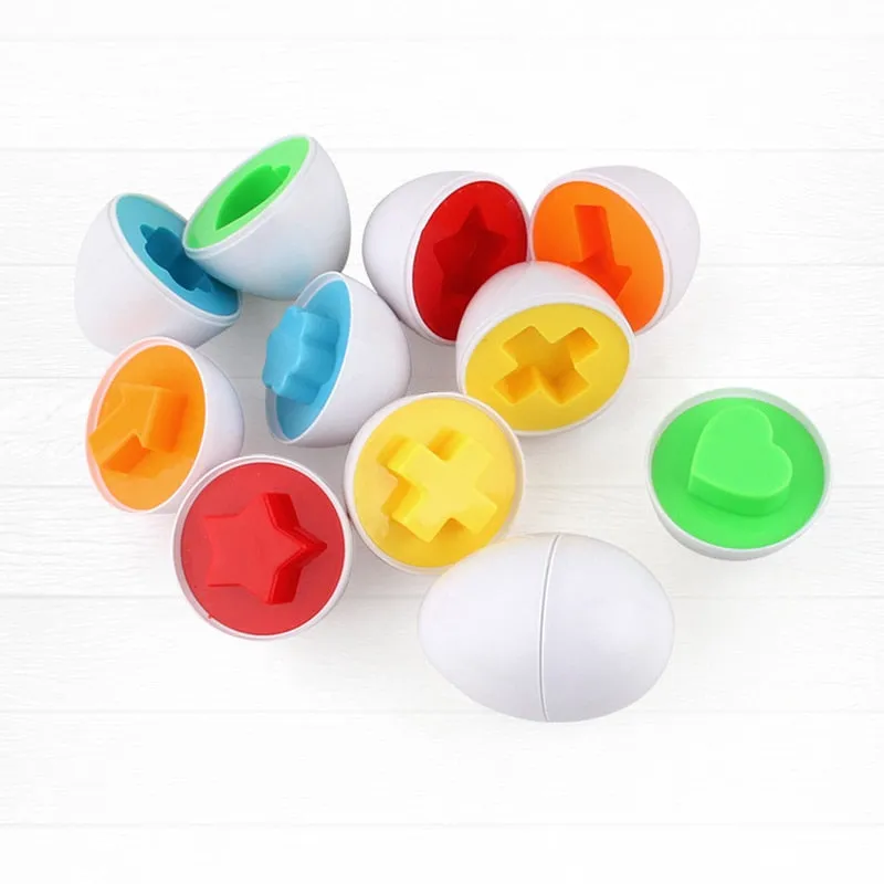 Montessori Baby Toys Smart Eggs 3D Puzzle