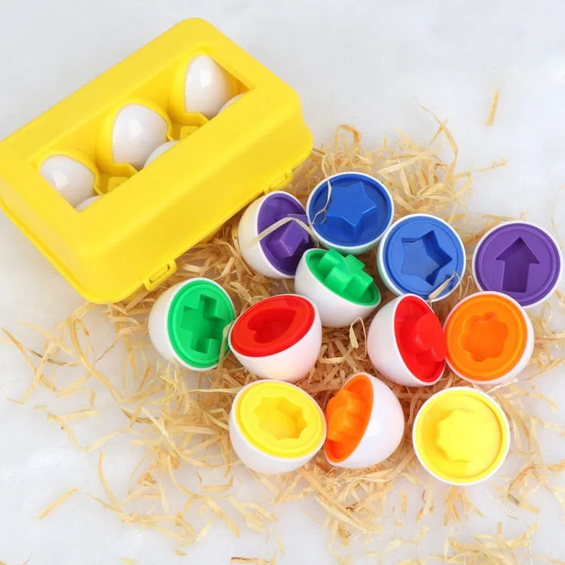 Montessori Baby Toys Smart Eggs 3D Puzzle