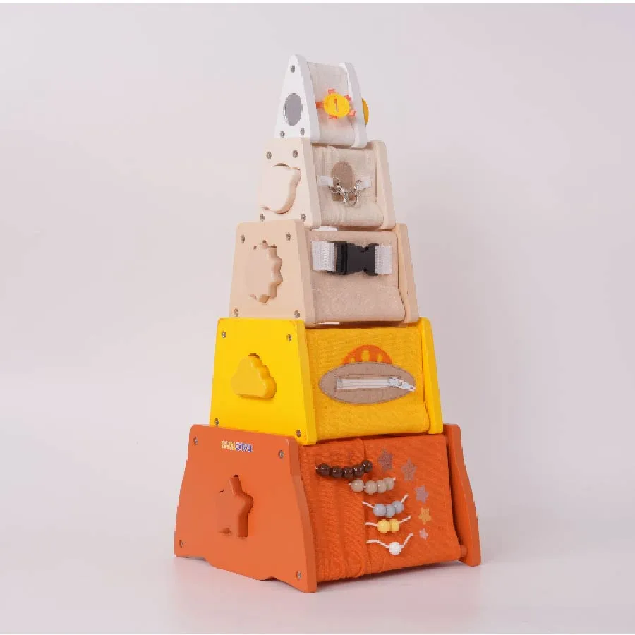 Rocket Building Blocks Wooden Montessori Toys KL09