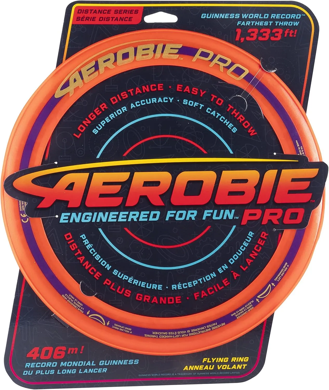 Sprint Ring Outdoor Flying Disc, 10 Inches, Orange