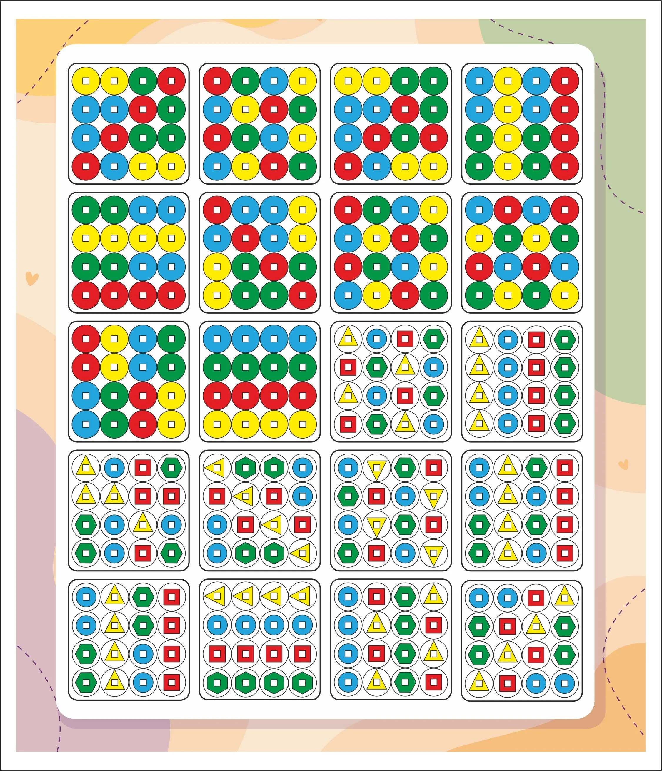 Wooden Puzzle Toy - Color Shape Matching for Kids